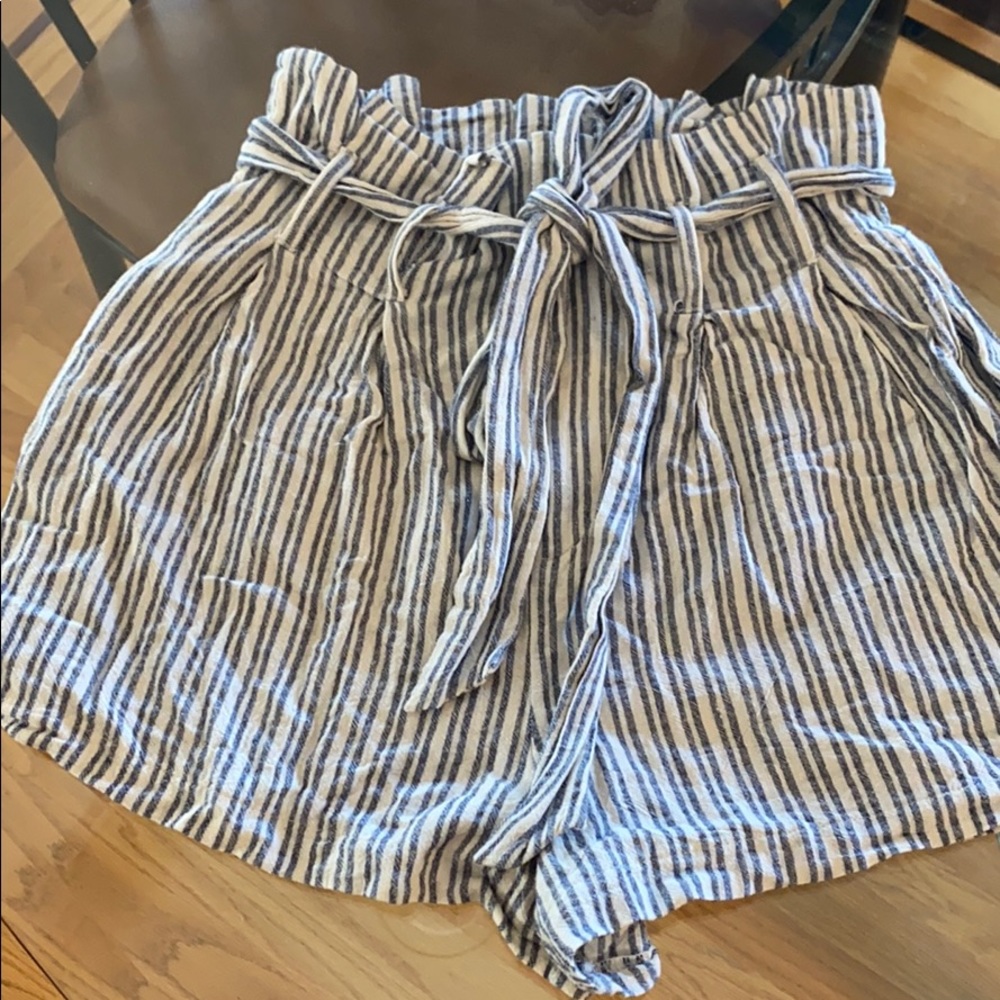 Linen Paper Bag Shorts